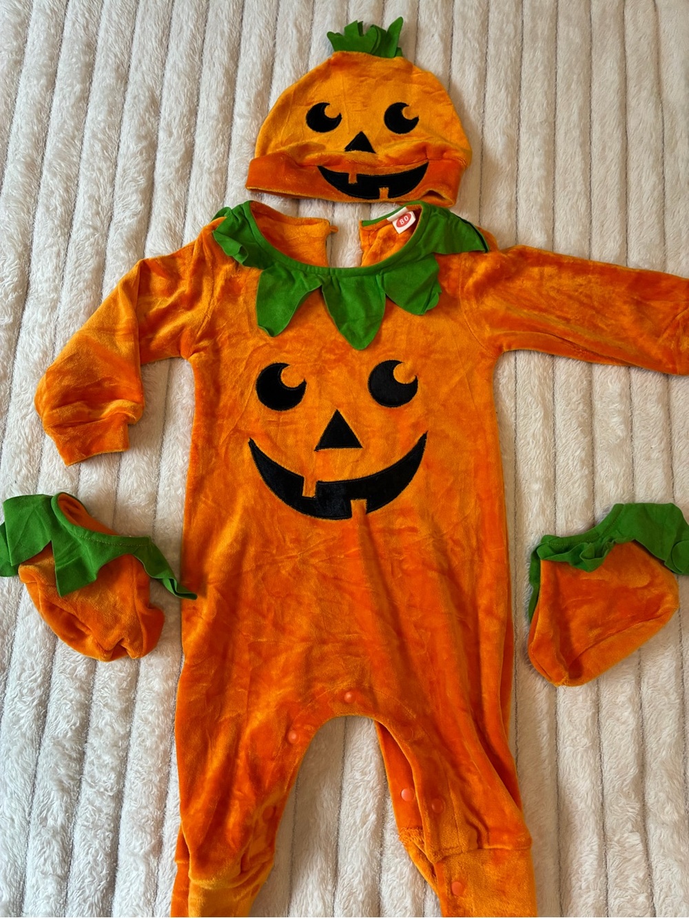 Infant Jack-O'-Lantern Costume | Approx. 6M | Includes Hat & Booties